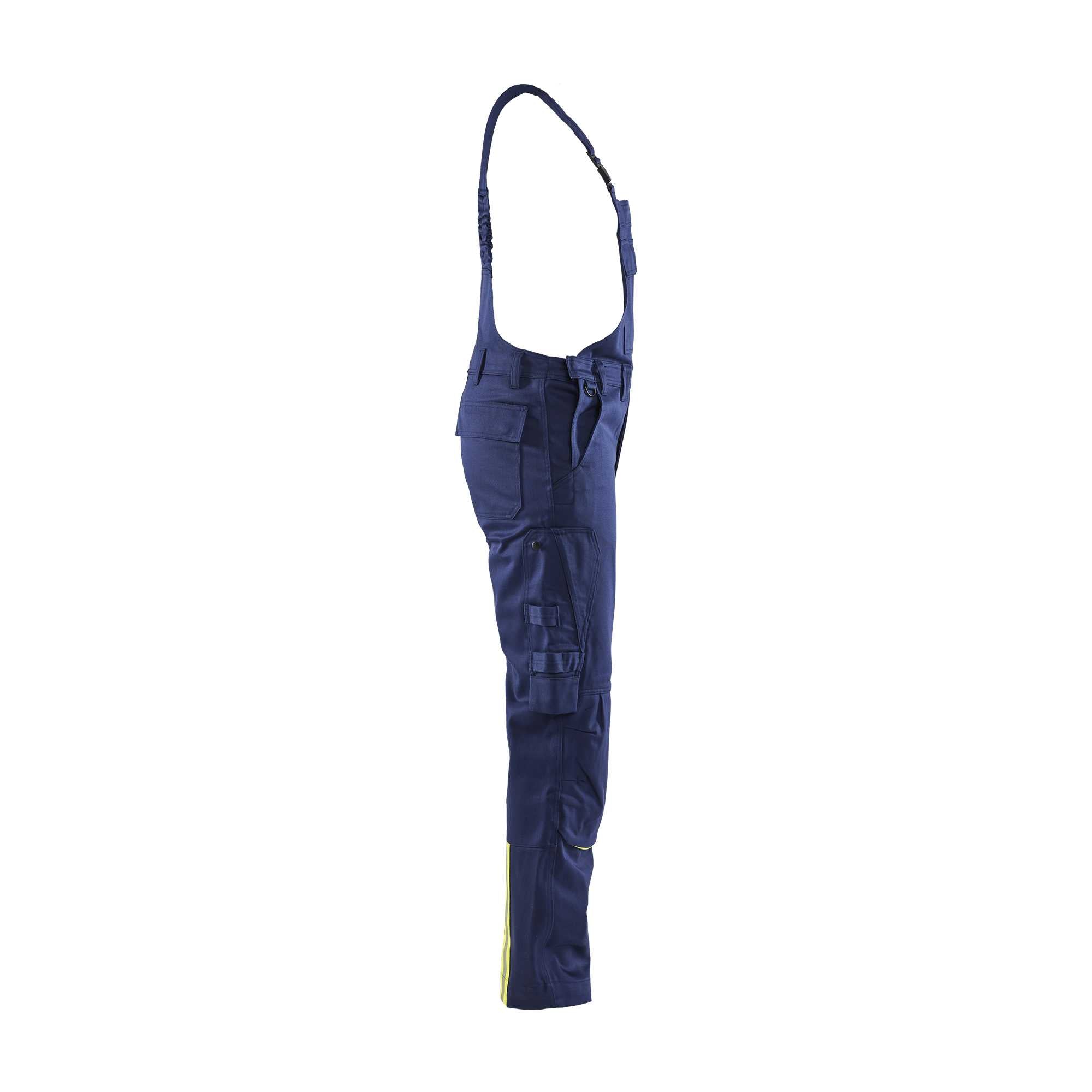 BLAKLADER 26011501 Welding Bib Trousers Hi Vis Reflective Work Bib Trousers Men - antistatic